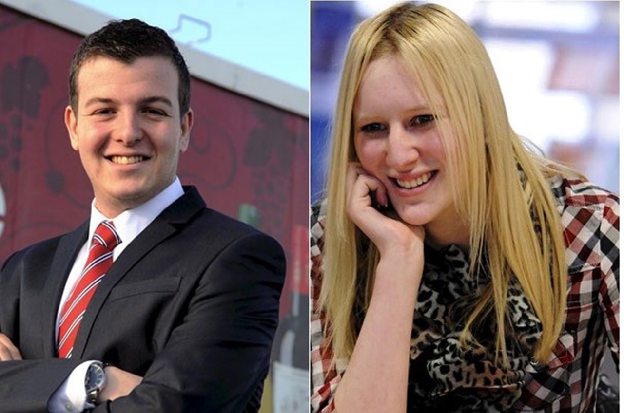 Danny Matthews (trái) và Emma Robinson